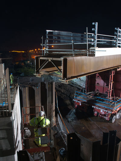 New Bridge Installed Over M54